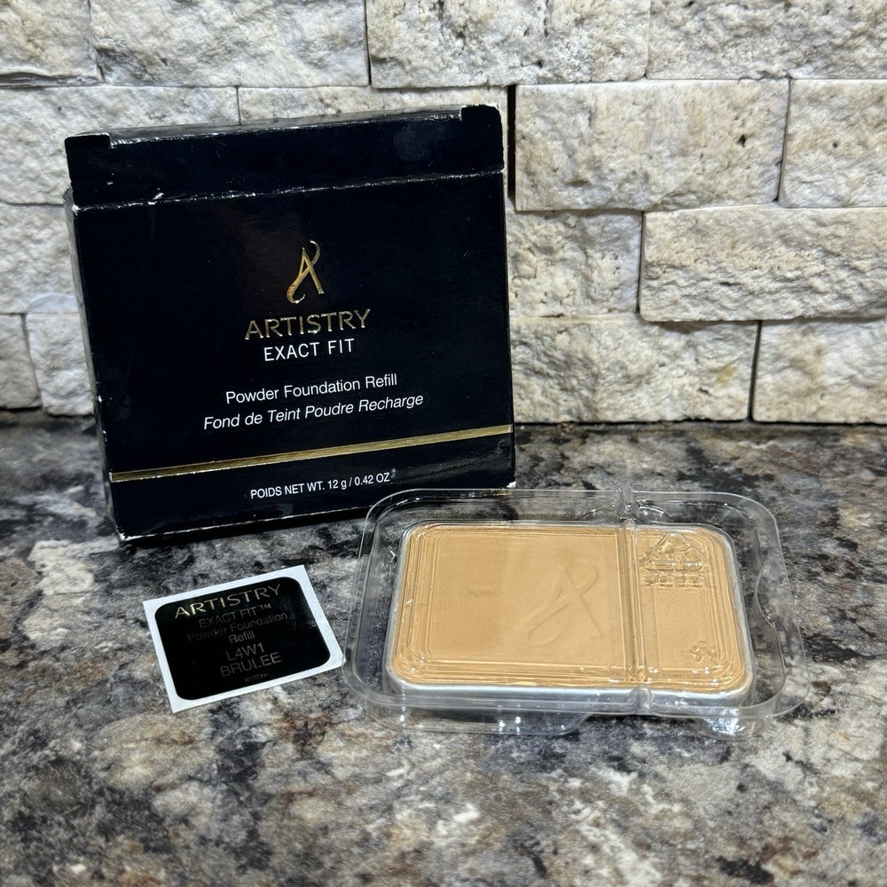 Artistry Exact Fit Powder Foundation Refill Cartridge Brulee L4W1 New In Box
